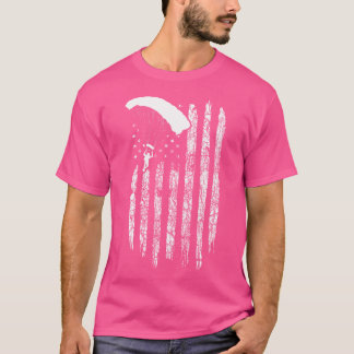 American Flag Skydiving Skydiving T-Shirt