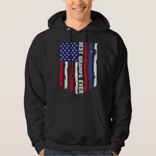 American Flag & Slovenia Flag Best Grampa Ever Fam Hoodie