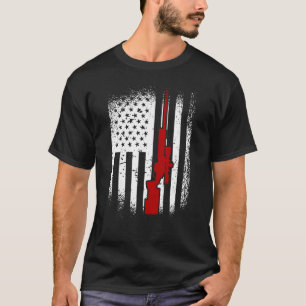 American Flag Sniper Rifle 2nd Amendment Sniper T-Shirt