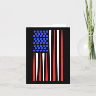 American Flag Snooker Billiard Player Billiards Card