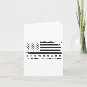 American Flag Snowboard Apparel - Snowboarding Sno Card