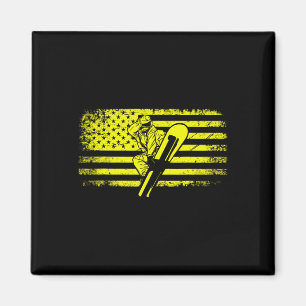 American Flag Snowboard Apparel - Snowboarding Sno Magnet