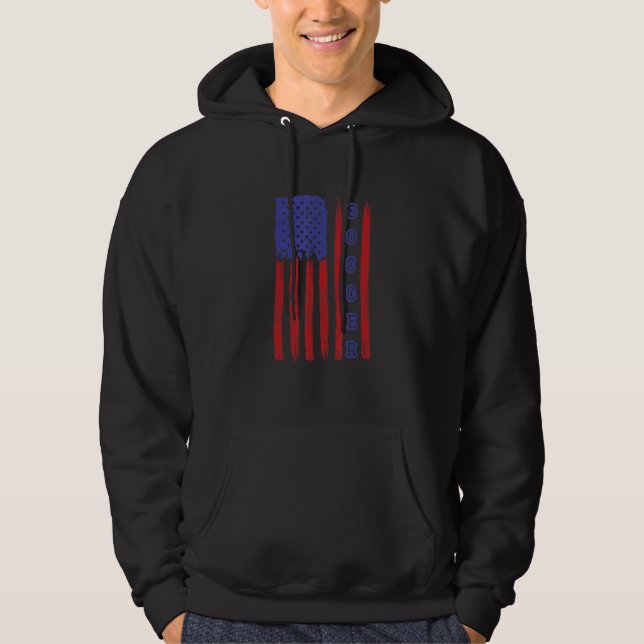 American Flag Soccer Hoodie (Front)