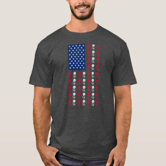 American Flag Sousaphone Player Funny 4th of July T-Shirt
