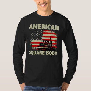 American Flag Square Body American Squarebody Tru T-Shirt