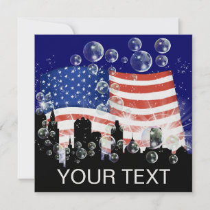 American Flag - SRF Invitation