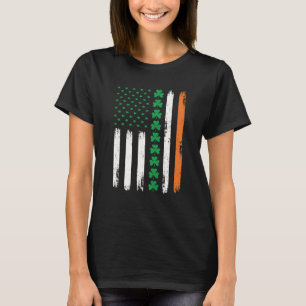 American Flag St Patrick's Day Vintage Irish Lucky T-Shirt
