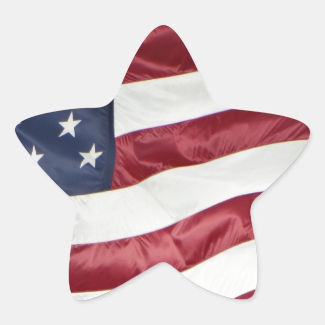 American Flag,Star Spangled Banner red white blue Star Sticker (Front)