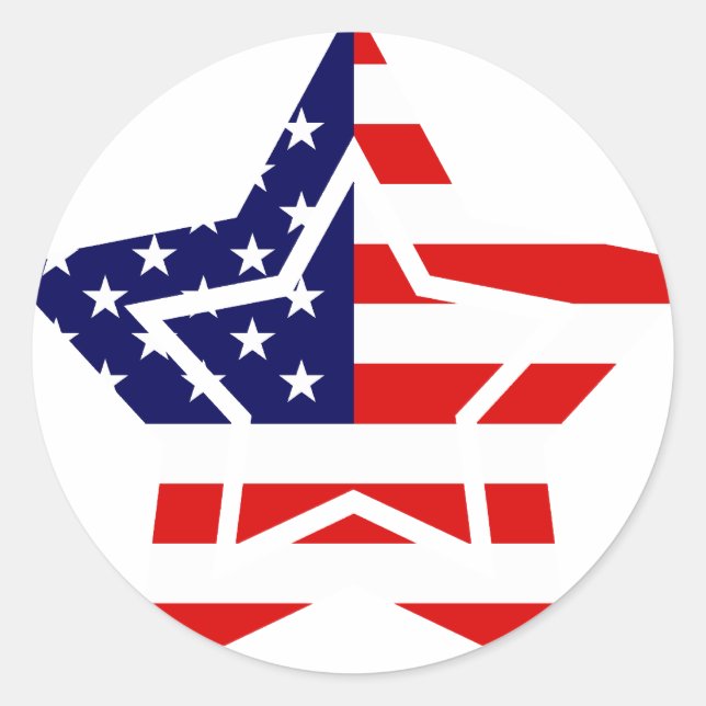 American Flag Star Stickers (Front)