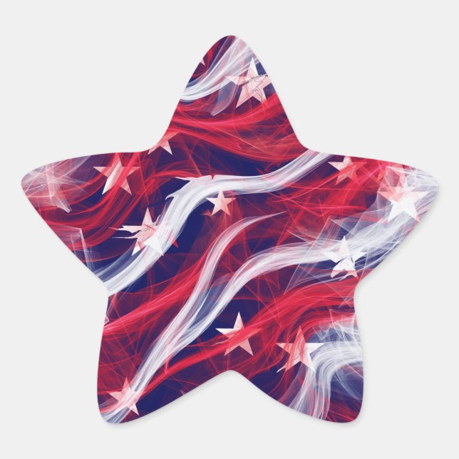 American flag Star Stickers (sheet of 20) (Front)