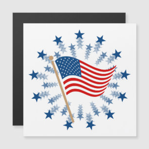 American Flag Starburst Fireworks 4th of July
