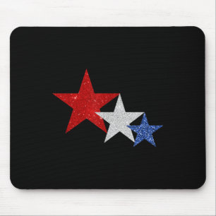 American Flag Stars 4th Of July Tee - Memorial Day Mouse Mat