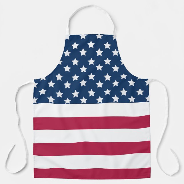American Flag Stars And Stripes Apron (Front)
