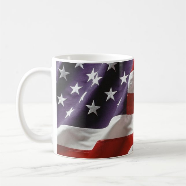 American Flag - Stars and Stripes Coffee Mug (Left)