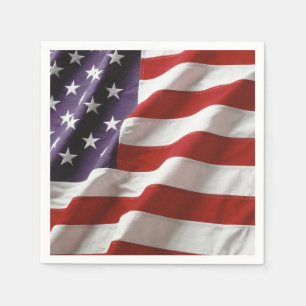 American Flag - Stars and Stripes Napkin