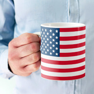 American Flag Stars and Stripes Patriotic Coffee Mug