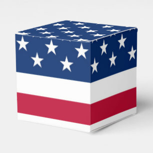 American Flag Stars And Stripes Patriotic Favour Box