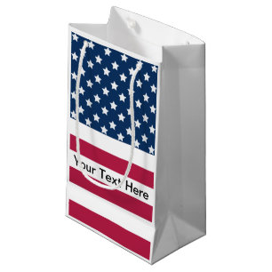 American Flag Stars And Stripes  Small Gift Bag