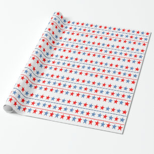 american-flag-stars-background wrapping paper