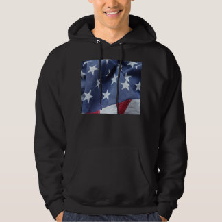 American flag stars men's hoodie