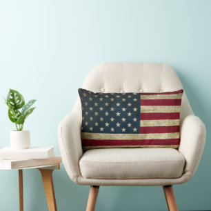 American Flag Stars n Stripes Lumbar Cushion