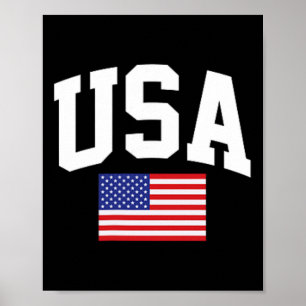 American Flag Stars Stripes 4th Of July Patriotic Poster
