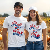 American Flag Stars Stripes and Equal Rights Name 