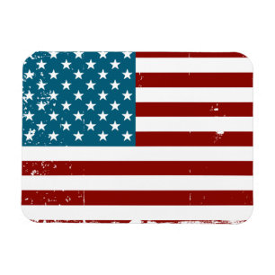 American Flag stars stripes red white blue Magnet