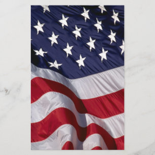 American Flag Stationery
