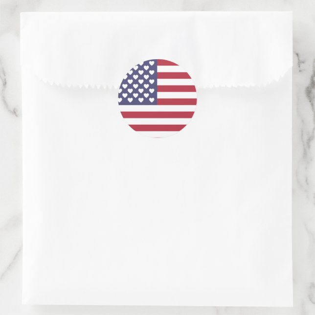 American Flag sticker (Bag)