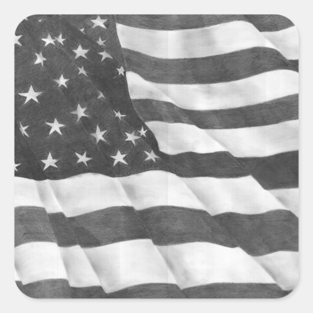 American Flag Sticker (Front)