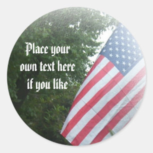 American flag sticker