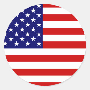American flag sticker