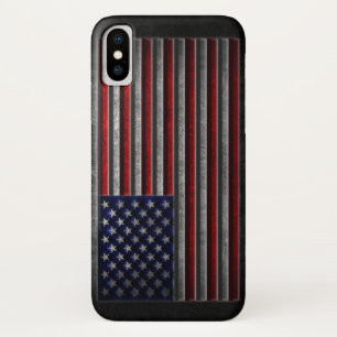 American Flag Stone Texture iPhone X Case