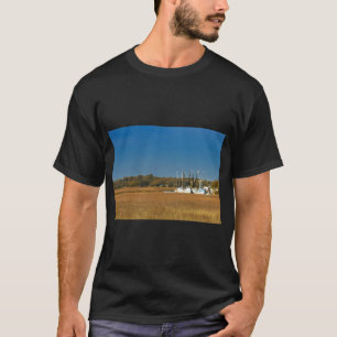 American flag Striped bass Fishing flag T-Shirt