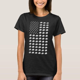 American Flag Sushi Food Usa Patriotism Patriot So T-Shirt