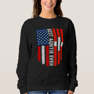 American Flag Switzerland Flag Best Auntie Ever Fa Sweatshirt