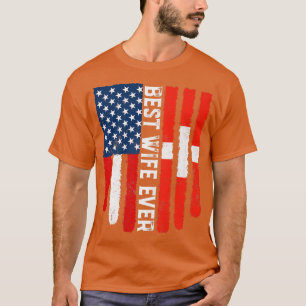 American Flag Switzerland Flag Best Wife Ever Fami T-Shirt