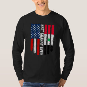 American Flag Syria Flag Best Granny Ever Family T-Shirt