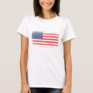 American flag T-shirt for women