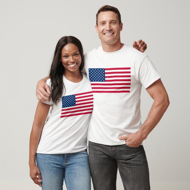 American Flag T-Shirt Gift - USA (Unisex)