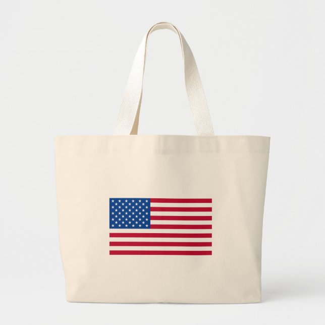 American Flag T shirts and Gifts Large Tote Bag (Front)