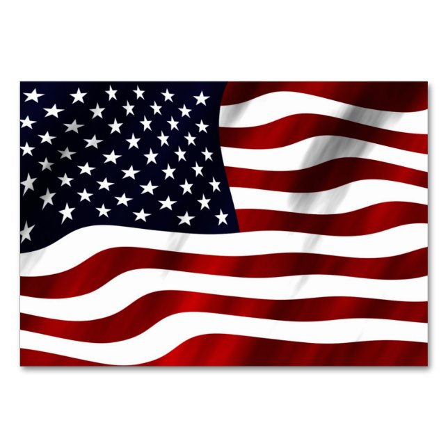 American Flag Table Number (Front)