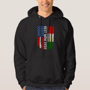 American Flag & Tajikistan Flag Best Mum Ever Fami Hoodie