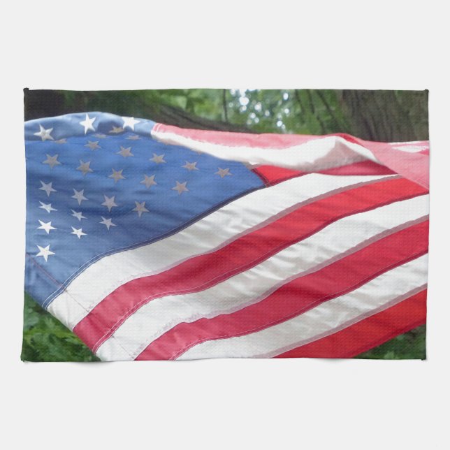 American Flag Tea Towel (Horizontal)