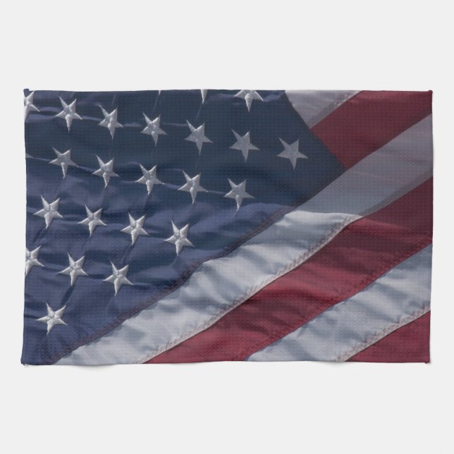 American flag. tea towel (Horizontal)