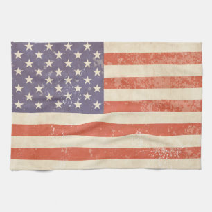 American Flag Tea Towel