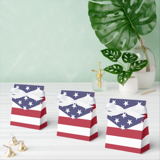 American Flag - Tent Favour Box (Multiple)