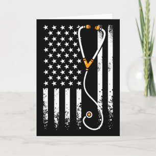American Flag Texas 4th Of July Vintage Gift Men W Card