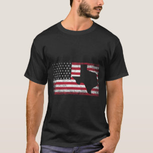 American Flag Texas 4th Of July Vintage Gift Men W T-Shirt